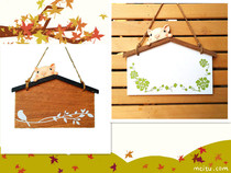 Childrens Fun Kindergarten Piggy House listed creative home decorations European-style wooden personality wall decoration customization