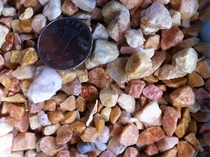 Wholesale natural yellow red stone washed stone terrazzo garden dry landscape landscape paving decorative small stones