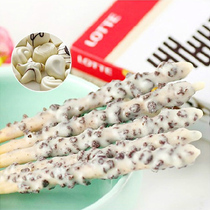 South Korea imported food flavor snack Lotte white chocolate bar chocolate sandwich biscuits casual snacks