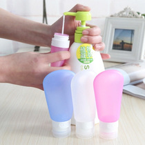 Travel silicone lotion sub-bottle Female shampoo Shower gel cosmetics portable set cute travel soft bottle