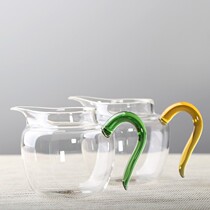 Hong Jian Tea Ware Land Drill Tea Sea Thickening Transparent Handmade Glass Fair Cup Tea-Making-up cup Soup Divider 280ml