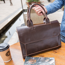 New Korean mens bag New Tide bag business Hand bag shoulder bag leisure retro shoulder briefcase