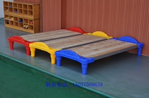 Kindergarten bed Kindergarten pass-through bed bed Stacking bed Kindergarten plastic wood small bed Special bed