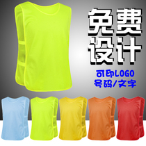 Football Basketball Resistant Clothes Adult Kids Mesh Squad Training Vest Expansion Group Vest Advertising Shirt Customization