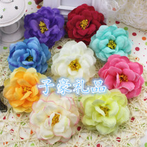 Fake flower emulation floral rose floral peony flowers Peony wedding celebration with flower shoes clothes hat decoration flowers