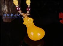 Honey Wax Amber Pendant Bodhi 100 lap sweater Chain autumn Nation Wind string Pearl Ornament Long Money Chain Pendant Gift