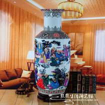 Jingdezhen Ceramic Vase High-grade Eighteen Luohan Figure Living Room Home Floor New House Decoration Ornaments