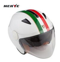 German Nuve imported Kevlar carbon fiber helmet semi-helmet safety double lens sunscreen motorcycle helmet