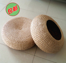 Futon woven yoga bay window cushion thickened meditation meditation worship mat Rattan woven tatami pier stool
