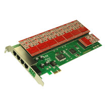 Deep and simple 16-way telephone voice card FXO external Asterisk card Linux call center PCI-E board