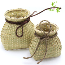 Dance props featured decorations bamboo woven fish basket fish basket bamboo basket bamboo cage handmade bamboo basket basket back basket