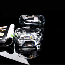 Transparent creative handmade fashion ashtray lead-free crystal glass ashtray office ornaments clear heavy ashtray