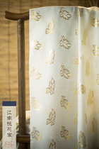 (golden leaves)Mulberry gold satin silk woven gold fabric single-layer impermeable half-meter starting sale Treasurer recommended 