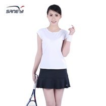 32e Summer womens badminton suit Tennis suit has double lining anti-light