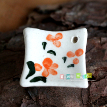 Thai handicrafts handmade ceramic incense incense plate incense insert base tower incense special