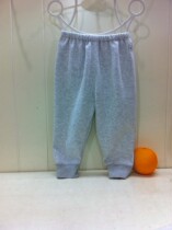 Bangbi Leer plain double-line velvet single pants Baby winter close-fitting velvet warm pants 6538