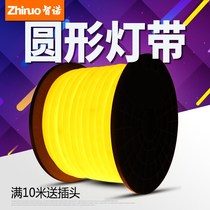 led flexible light belt round two line 360 degree luminous bright round light belt outdoor advertising waterproof neon soft light strip