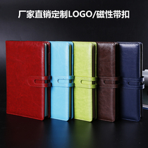 Creative notebook stationery a5 retro buckle imitation leather business notepad line-mounted bookkeeping book logo customization