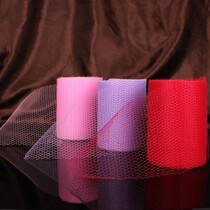 Wedding supplies Red pink purple tricolor tie wedding car flower decoration special mesh yarn roll dry yarn