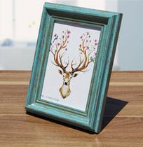 Wedding photo frame hanging wall European retro Crystal Wash Photo Plus photo frame big bedroom wedding photo 20 3036 inch