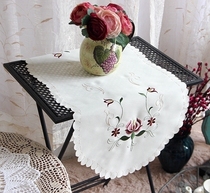 Sale promotion foreign trade export original single European pastoral fresh embroidery oval table flag tablecloth bedside table turban