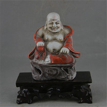  Jingdezhen Sculpture porcelain Cultural Revolution Factory goods Maitreya Buddha Statue Hokkien Huay Kuan signed ancient porcelain Ancient tile antique collection