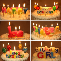 Birthday Alphabet Candles Adult Children Cake Decoration Baby Year Music Romantic Surprise Baking Materials