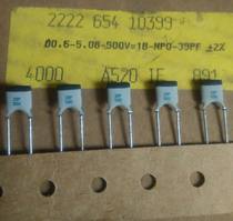 Italy made 39P500VP5PHILIPS NP0 zero temperature drift high frequency silver ceramic capacitor pure copper pin