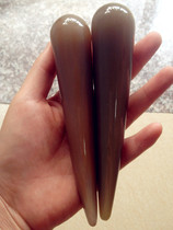 High-grade rare white buffalo horn point stick plagiar bar loose tendon stick full body massage stick