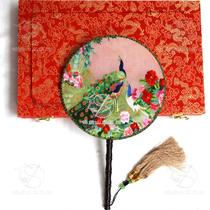 Su embroidery Chinese style Group fan pure hand embroidery Suzhou Palace fan embroidery fan double face embroidery high-end gifts hot sale