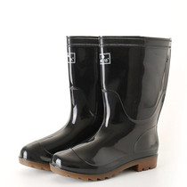  Mid-tube mens rain boots Rain shoes Fashion rain shoes non-slip rain boots water shoes Mens galoshes labor insurance rain shoes rubber shoes
