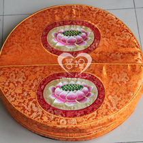 New Taiwan Ssangyong jacquard coconut silk double-layer brown mat meditation mat futon round Biden mat