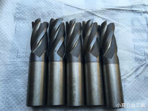 Second-hand imported high-speed steel cobalt-containing straight shank end mill 4-edge coating overall diameter 25mm