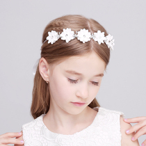 Childrens headdress Girl princess hair ornament Crown dress Beautiful hair band Rhinestone Childrens flower girl performance accessories 61