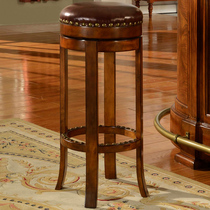 European style bar chair leather bar chair bar European solid wood bar chair bar chair special price