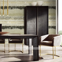 Palm Cabinet Honest Recommendation Personality Abstract Water Ink Painting Oil Painting Industry Style Pure Paper Wall Paper Genguan Background Wall Wallpaper