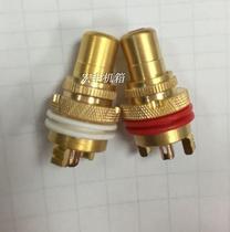 Factory price power amplifier chassis audio Lotus holder RCA socket terminal signal holder copper sand gold plug