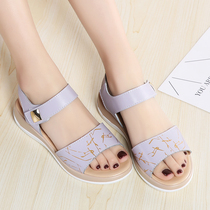 Summer 12 girls and children flat leather sandals 11 junior high school students 15-year-old childrens new Korean version of wild princess shoes