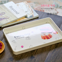 vankine kettle cup tray Household melamine tea set Plastic tea tray Rectangular European-style dinner plate Fruit plate