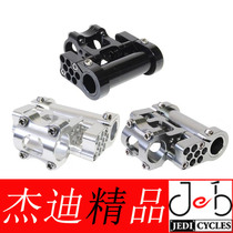 ridea folding car extended handle double handle standing big row DAHON KHS modified with black titanium silver