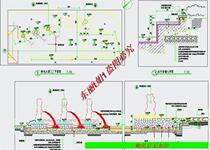 Landscape sculpture waterscape CAD construction cad drawing garden dwg drawing