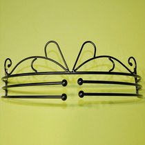 Golden Wing Home Textile Princess Bed Mosquito Tread Frame European Mosquito Net Iron Frame Original Iron Frame 60 Double Track Black