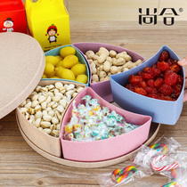 Chinese New Year home living room candy box creative modern coffee table melon seeds dried fruit plate with lid nut snack box