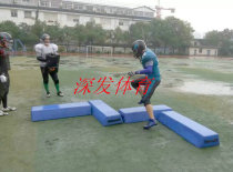 Customized various specifications of rugby training equipment T-type crash bag Dongguan production custom British standard crash pad