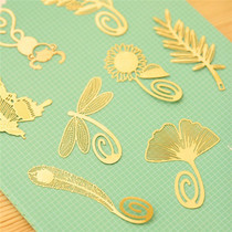 Student small gift bookmark metal book clip mini metal bookmark Chinese style creative bookmark activity prize