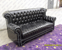 Leisure tables and chairs leather art high-end coffee shop sofa hot pot bar western restaurant theme restaurant deck sofa combination