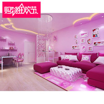 2019 new anchor background cloth yy background cloth indoor straight podcast room 3d background cloth male girl view screen background