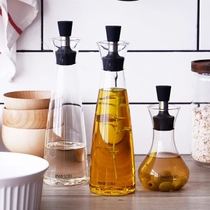 High-end leak-proof glass oil bottle Japanese household sauce vinegar Nordic seal Danish oil control kitchen thickened oil pot