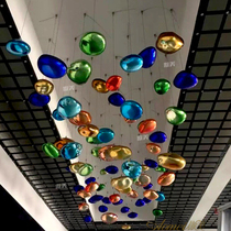 Hotel Engineering Glazed Pendant Decoration Sales Building Air Ceiling Decorations Clumps Hall Ceiling Creative Art Pieces