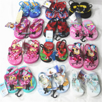 Boys Girls Sandals Flip Flops Frozen Minnie Mouse Spider-man Beach Shoes Slippers Lightweight Slippers Blemishes